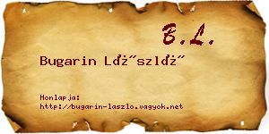 Bugarin László névjegykártya